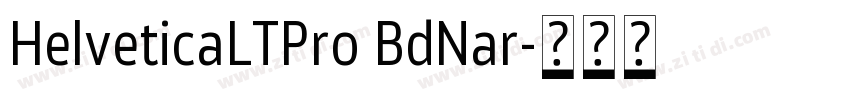 HelveticaLTPro BdNar字体转换